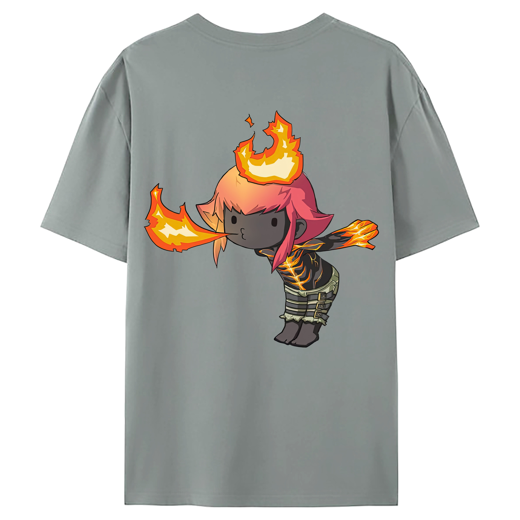 （画像用） リーグ・オブ・レジェンド League of Legends LOL 綿100％ メンズ半袖Tシャツ（バックプリント） 通気性